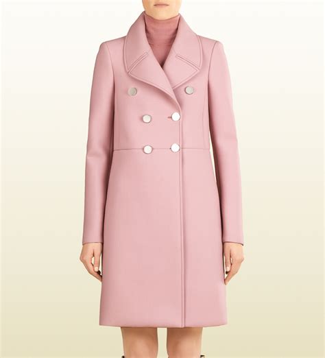 gucci pink wool coat|gucci cashmere coat.